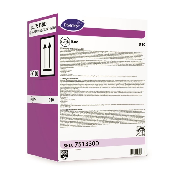 Reinigings- En Desinfectiemiddel Suma Bac D10 safepack 10l  (Erkenningsnr. 1106-B)